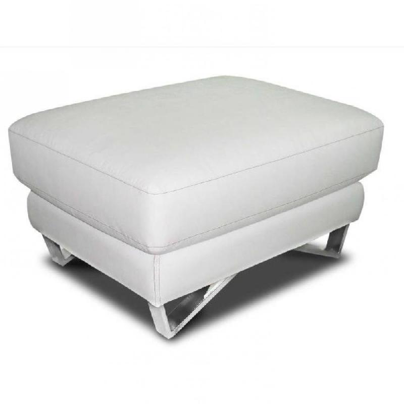 POUF DESIGN ITACA DE NICOLETTI CUIR VACHETTE