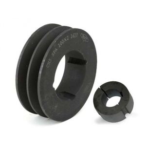 POULIE SPA 2 GORGES DP 125MM ARBRE 14MM MOYEU 1610