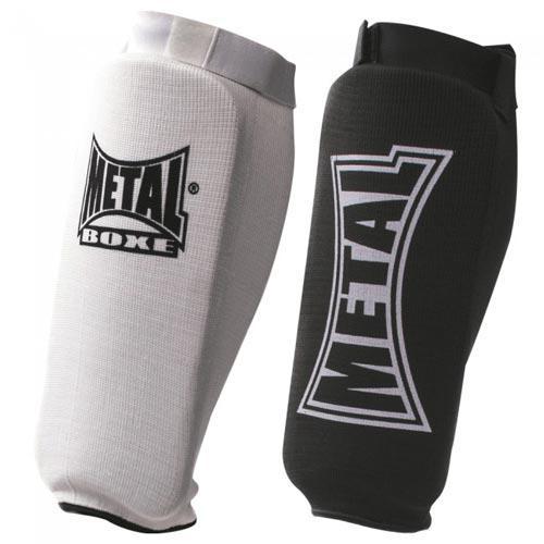 PROTÈGE TIBIA COTON MÉTAL BOXE ELAST BLANC