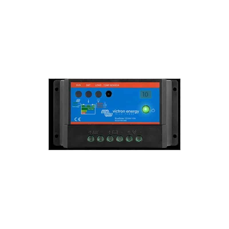 Régulateur solaire PWM 10A 12/24V - Bluesolar Victron Energy avec USB et protection avancée_0