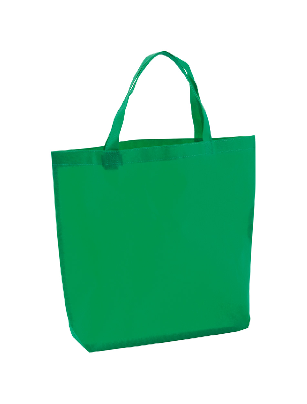 Sac shopping en intissé - anses moyennes - couleur verte - 38g_0