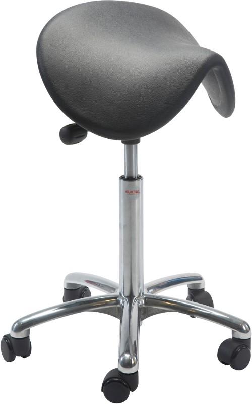 Siège selle ergonomique – Dalton PU Alu Hauteur d'assise : 510/700 mm_0