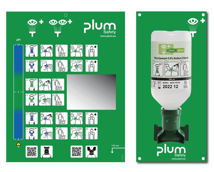 STATION LAVAGE OCULAIRE PLUM 500 ML NACL