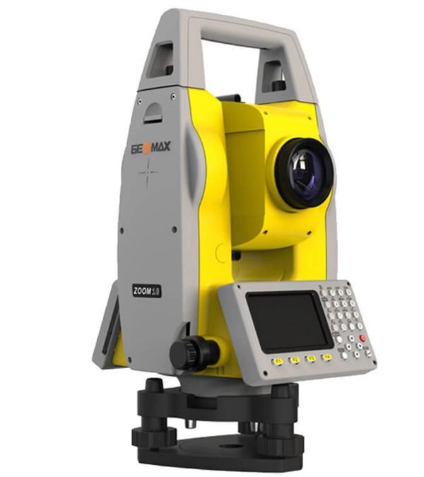 Station totale manuelle GEOMAX ZOOM 10 - Batterie 10h - Précision 2'' - IP54 - Portée 350m sans réflecteur_0