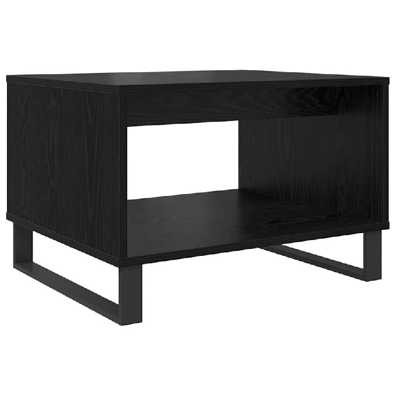 VidaXL Table basse Chêne noir 60 x 50 x 40 cm Bois d'ingénierie Modèle Polaris Horizon Plus - 879614_0