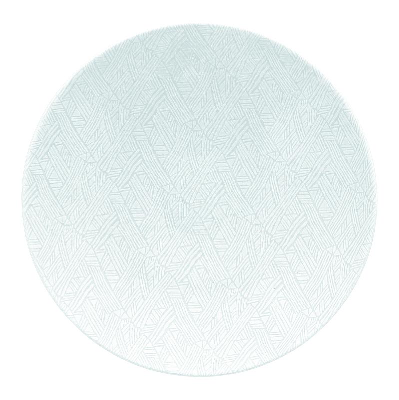 ASSIETTE COUPE CREUSE ROND BLANC PORCELAINE Ø 25 CM JUNGLE ARIANE