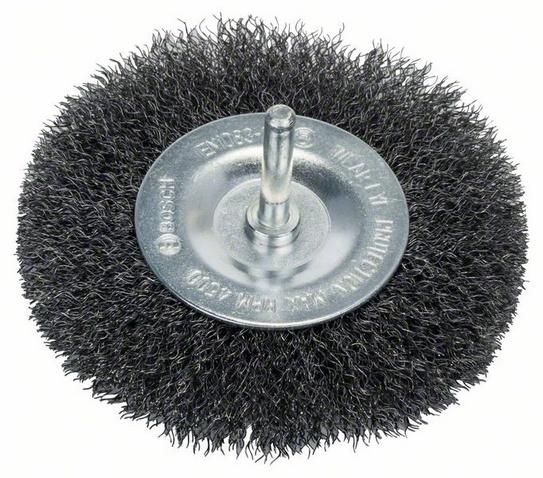 Brosses circulaires Bosch - 100 mm, 0,2 mm, 4500 tr/min, tige 6 mm_0