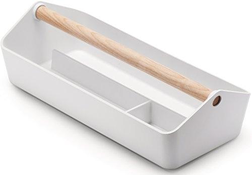 ALESSI BG01 W Cargo Box - Récipient multifonction blanc en PMMA avec manche en bois - Design BIG-GAME_0