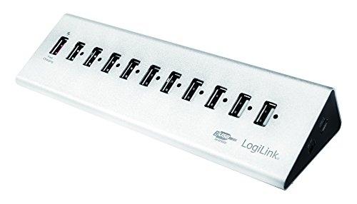 Hub informatique LogiLink UA0226 - 10 ports USB 2.0 - 480 Mbit/s - Noir_0
