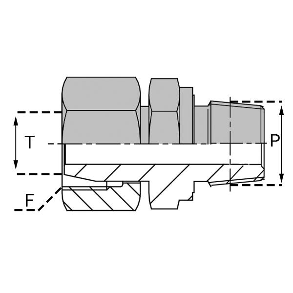 Adaptateurs Pré-serti NPT (Briggs) - FFTNPT0604 - FTNPT 06S/1/4_0