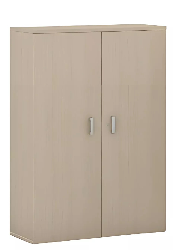 Armoire de rangement portes mélaminé - 2 étagères - haut. 120 cm (4 largeurs au choix) So Madrid_0