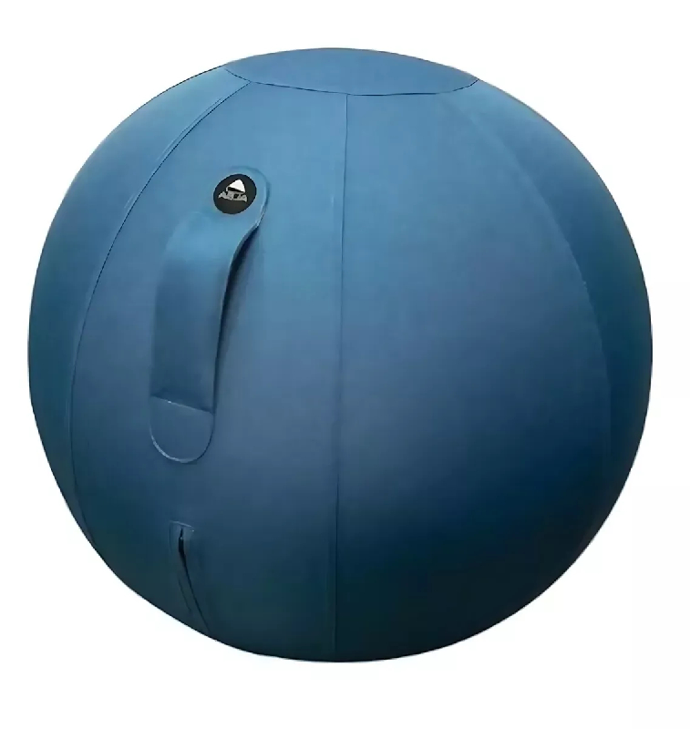 Ballon ergonomique ERGOBALL bleu canard - Housse déhoussable - Base lestée et antidérapante - Ø 65 cm - 120 kg max_0