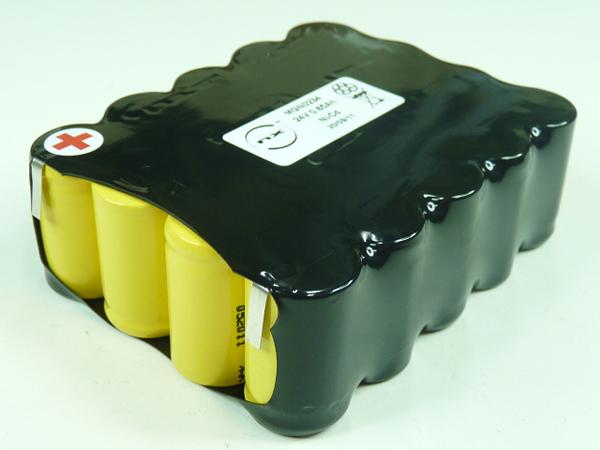 Batterie industrielle NiCd 20x 2/3A 20S1P ST2 - 24V - 0.65Ah - T2 - Marque NX_0