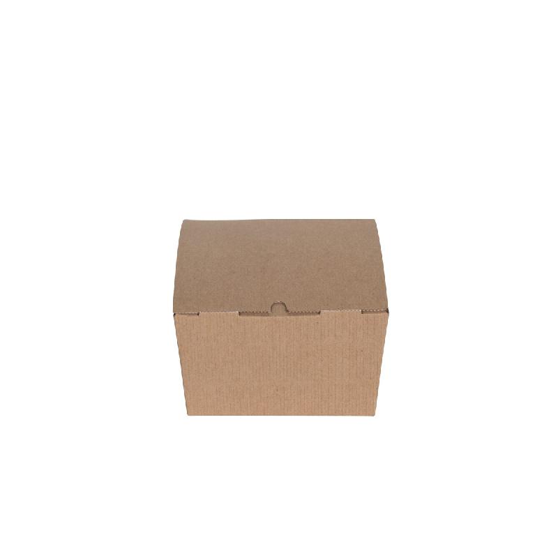 Betik Ecoline – 300 unités – Boîte repas micro-ondable carton kraft et blanc micro-cannelé – 117,5 x 14 x 6,5 cm, 1380 ml - marron en carton 1011343_0