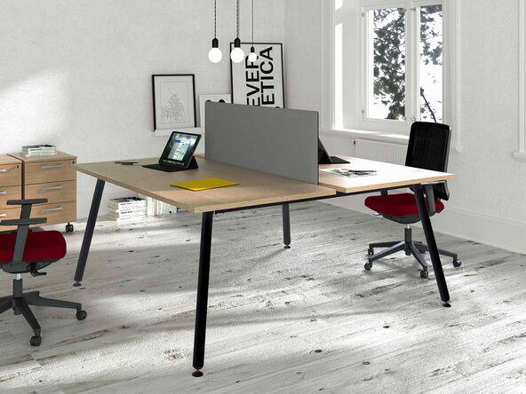 Bureau bench pour 2 personnes Rodia en stock_0
