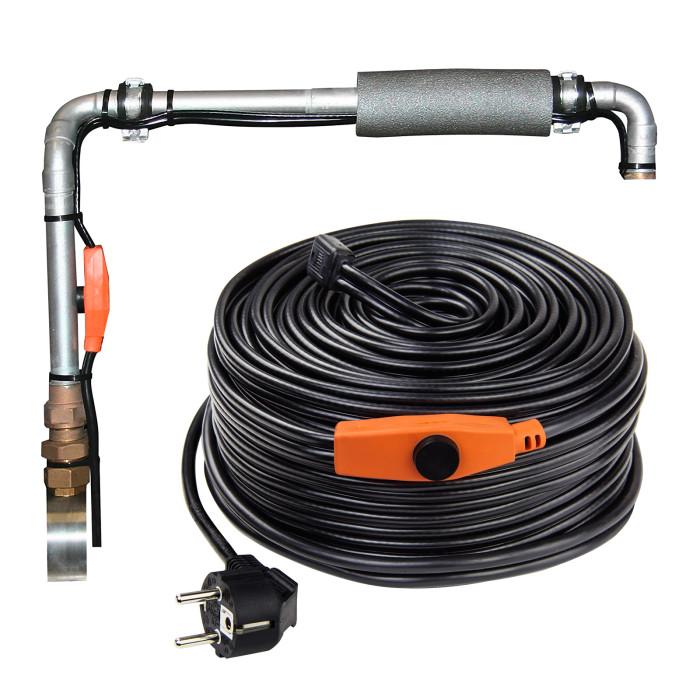 Câble chauffant - 8 m - 128 w - avec thermostat antigel_0