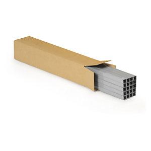 CAISSE CARTON LONGUE DOUBLE CANNELURE LONGUEUR 60 À 150 CM RAJA 100X30X30 CM