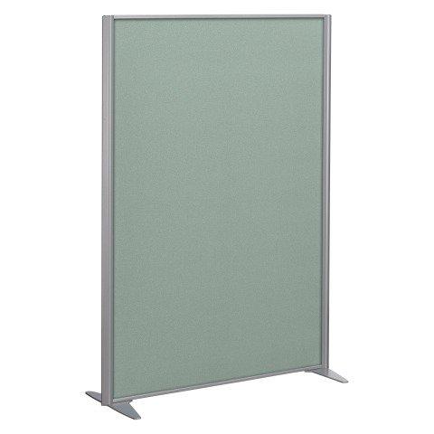 CLOISON B-ZEN ACOUSTIQUE PLEINE TISSU TONAL VERT - H 180 X L 122 CM CADRE GRIS ARGENT -SANS PIED