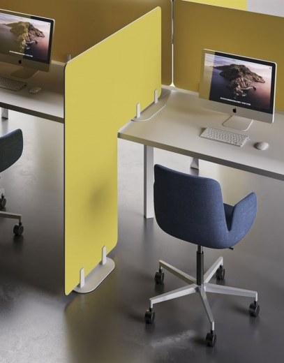 Cloison acoustique latérale DV300 sur socle - Référence 7990 FR133 - mélaminé 130x18x140 cm_0