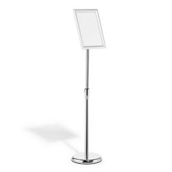 Durable Support d'information au sol Cadre rabattable en aluminium A4, 1 pièce, art. No. No. 479823 - argenté aluminium 479823_0
