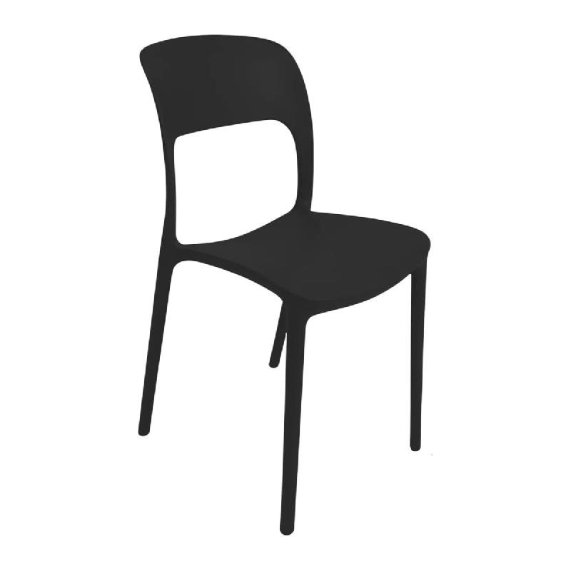 Ensemble de 4 chaises Noemi de Sicignano en polypropylène anthracite, 80 x 48 x 42 cm - gris plastique polypropylène 8053632017245_0