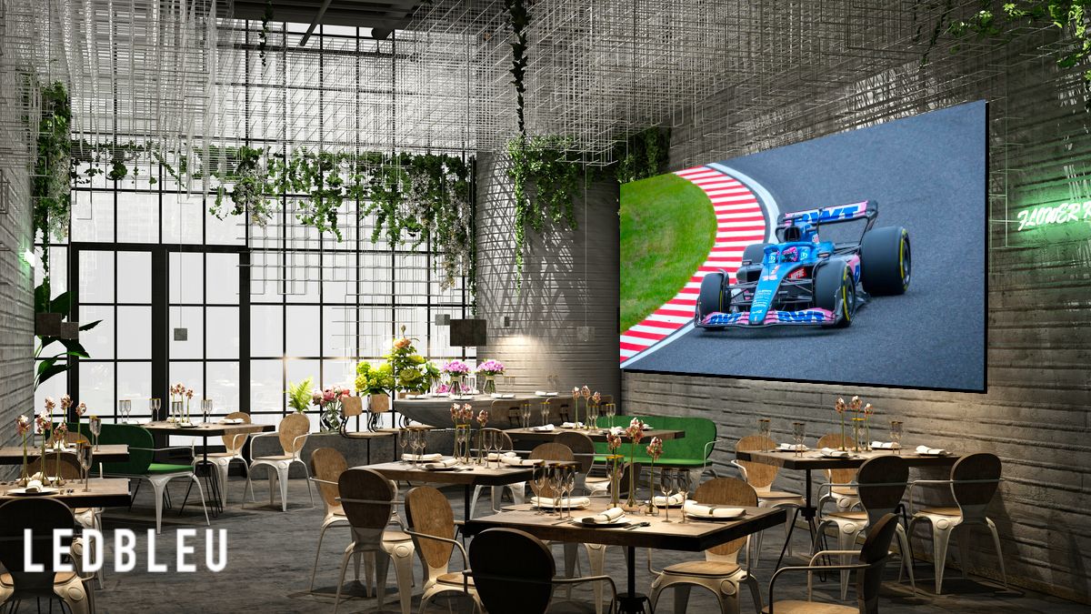 Grand écran led pour restaurant brasserie foodcourt hôtel_0