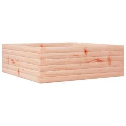 Helloshop26 - Jardinière bac lit surélevé plantes fleurs terrasse jardin 70 x 70 x 23 cm bois massif douglas marron 02_0037808 - 3000213966176_0