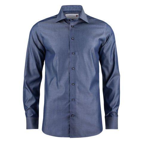 J.HARVEST & FROST RB120 TWILL CHEMISE SLIM FIT HOMMES INDIGO - TAILLE XXL