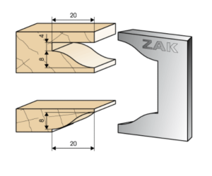 JEU DE 2 FERS ZAK531823 HAUTEUR 50MM