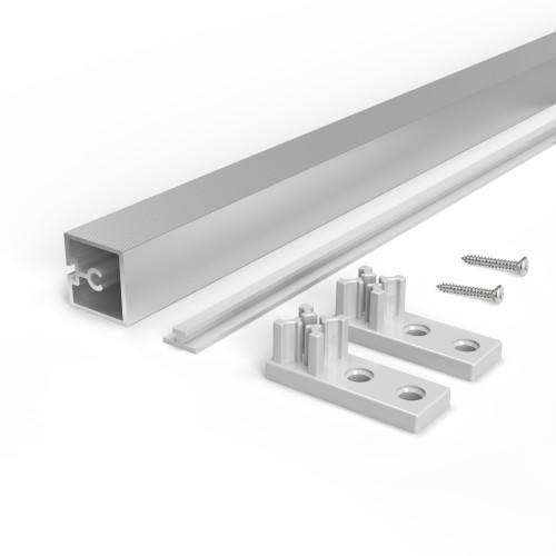 KIT DE TRAVERSES ALBEAM POUR MEUBLES DE CUISINE - À VISSER - ALU ET PLASTIQUE EMUCA