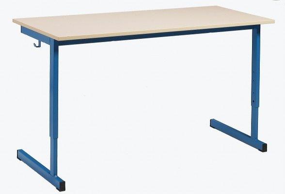 TABLE RÉGLABLE DICO 130 X 50 CM CHANTS ALAISÉS - PIÉTEMENT JAUNE - MANUTAN COLLECTIVITÉS