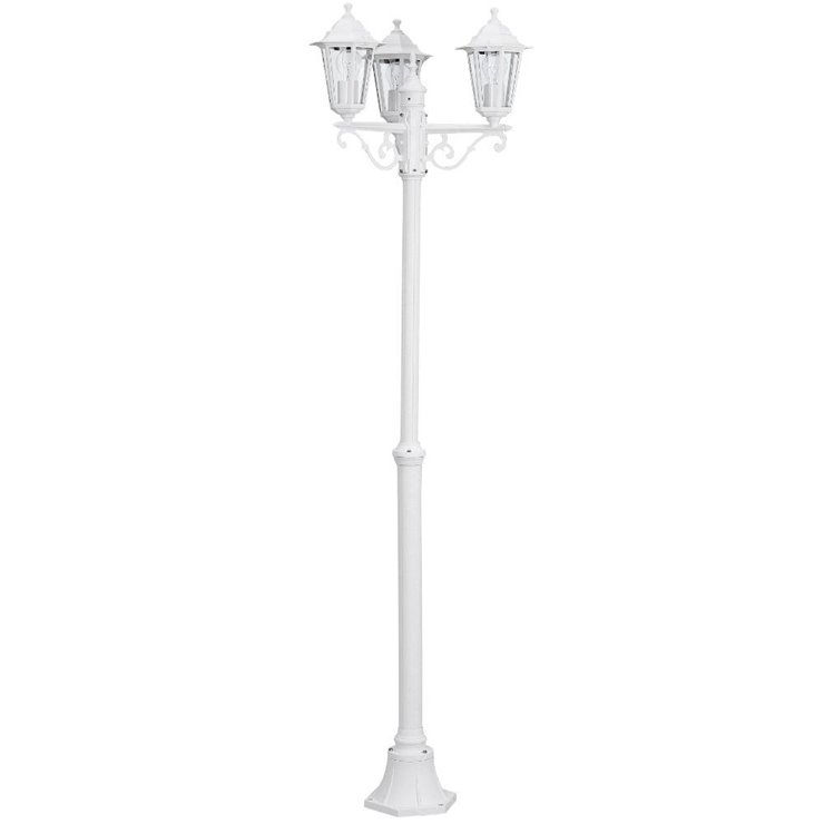 LATERNA-LAMPADAIRE D'EXTÉRIEUR 3 LUMIÈRES ALUMINIUM H192CM BLANC EGLO