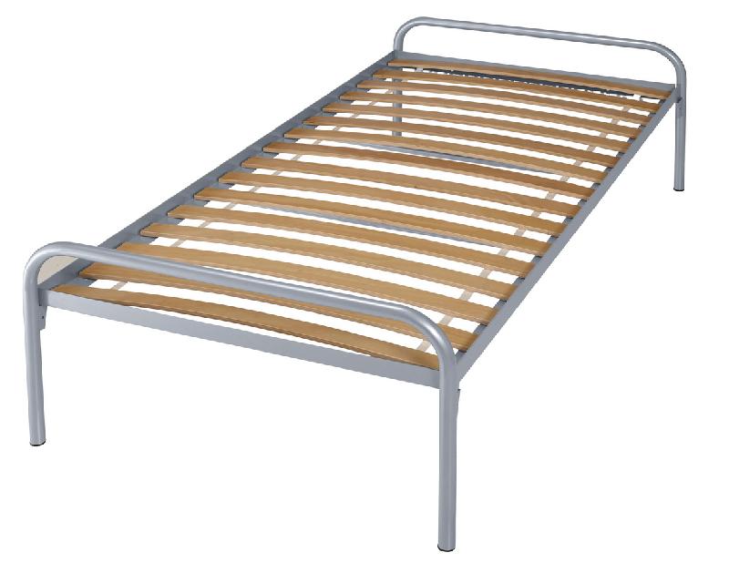 LIT ESSENTIEL SOMMIER À LATTES 90 X 190 CM COLORIS GRIS - MANUTAN COLLECTIVITÉS