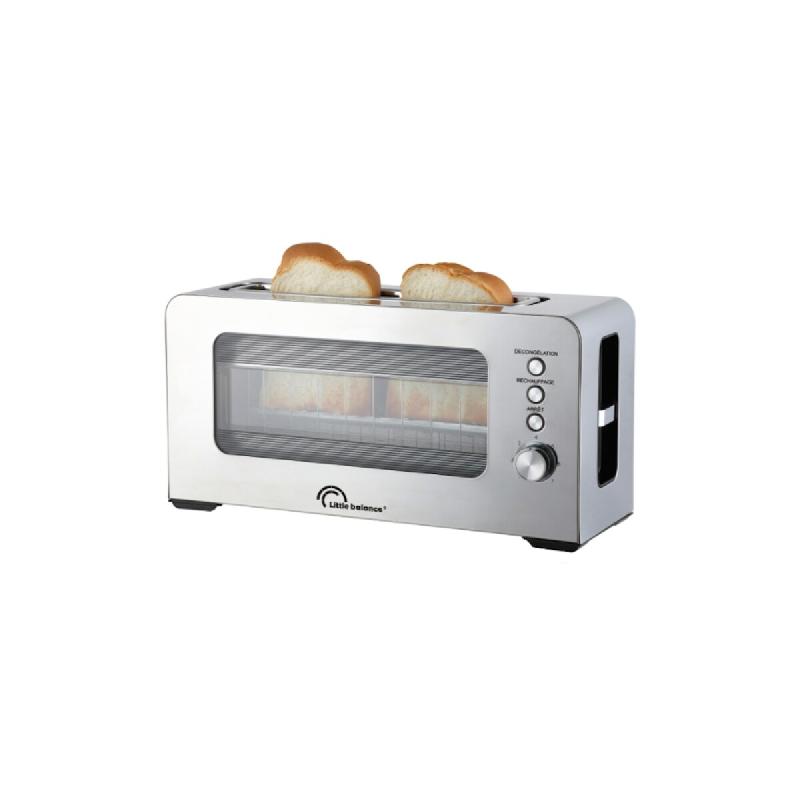 Little Balance Grille-pain Glass Toaster - argenté 3760432530670_0