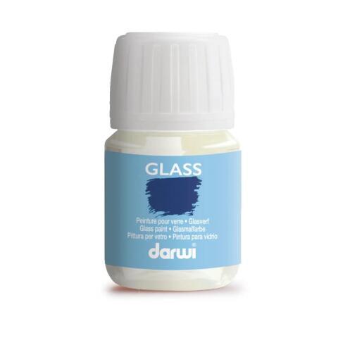LOT DE 5 - DARWI FLACON DE 30 ML DE DILUANT POUR PEINTURE SUR VERRE - TRANSPARENT
