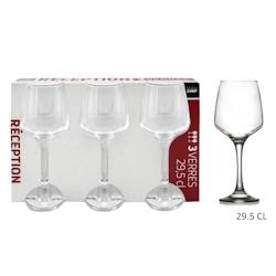 Lot de 8 Verres à Pied Reception 29,5cl x3 Maitre Chef - VERRRE019_8_0