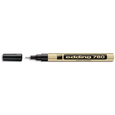 MARQUEUR PEINTURE PERMANENT EDDING E 780 - POINTE FINE BAGUEE - OR