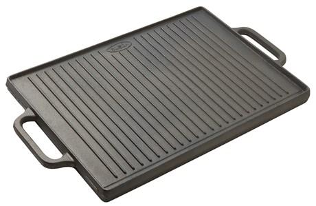 MATFER - PLANCHA-GRILL RÉVERSIBLE FONTE ÉMAILLÉE 350 X 500 MM - 071058