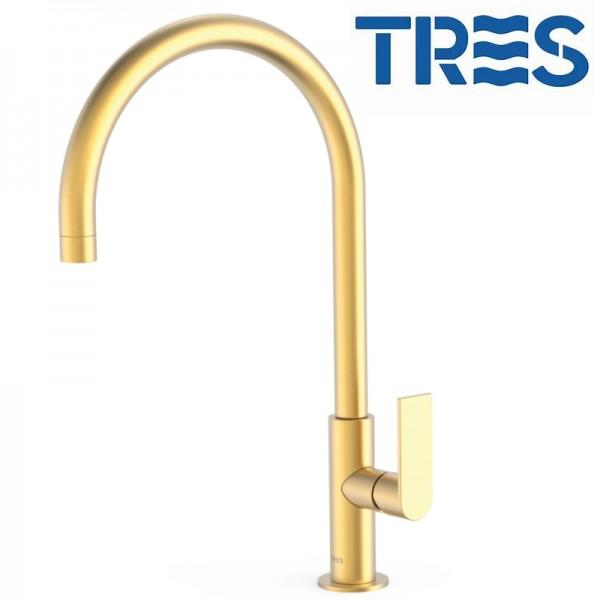 MITIGEUR LAVABO OR MAT 24K - TRES 20020506OM