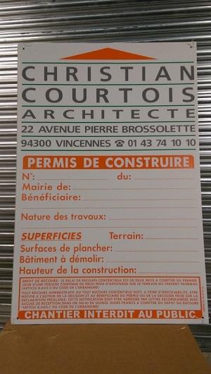 Panneaux de chantier - Affichage extérieur en sérigraphie pour meilleure tenue et rendu éclatant_0