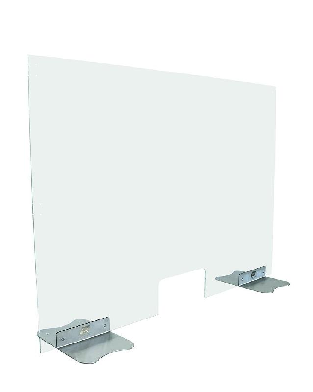 PAROI DE PROTECTION HYGIÉNIQUE 120 X 85 CM AVEC PASSE-PLAT