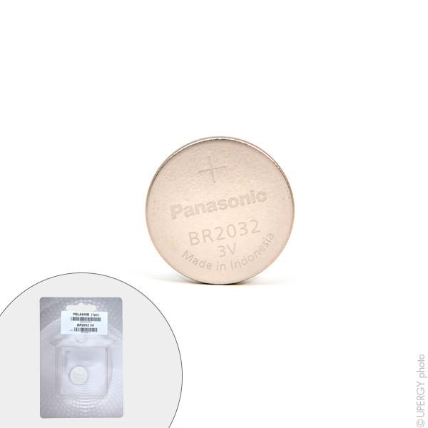 Pile bouton lithium Panasonic BR2032/BN - 3V 190mAh - Blister - Faible autodécharge et haute densité d'énergie_0