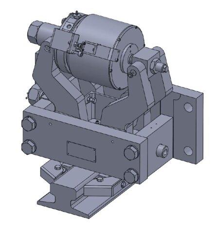 Pince-rail SH300K - Sécurité 200 à 400 KN - Hydraulique avec garnitures diamant ou lisses_0