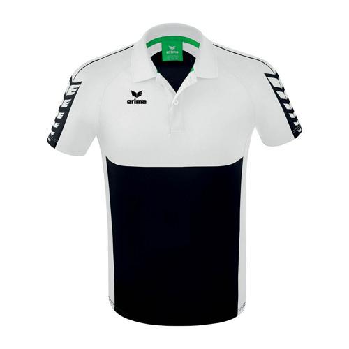 POLO HOMME - ERIMA - SIX WINGS NOIR/BLANC