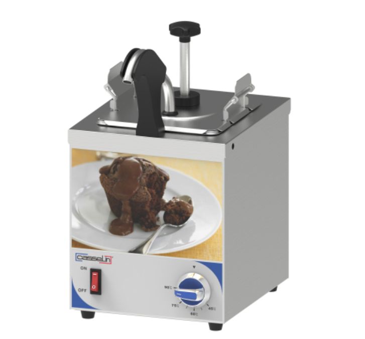 Pompe à chocolat/nutella/sauce 1, 2 ou 3 bac(s) avec bec chauffant_0
