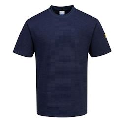 Portwest - Tee-shirt de travail antistatique ESD Bleu Marine Taille L - L 5036108330348_0