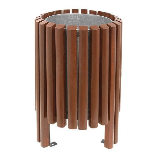 POUBELLE SALOU 40 L TEINTÉ ACAJOU BENITO