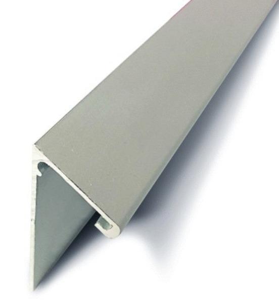 Profil rejet eau à visser pour terrasse alu naturel longueur 2,5m - DINAC - 5511030 - 649881_0