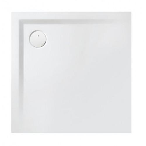 RECEVEUR DE DOUCHE - 80X80 CM - LISSE BLANC - SPACE MINÉRAL LEDA