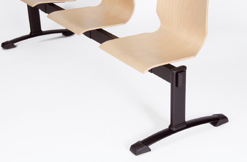 Sièges sur poutre assises bois Desk. - 4 places_0